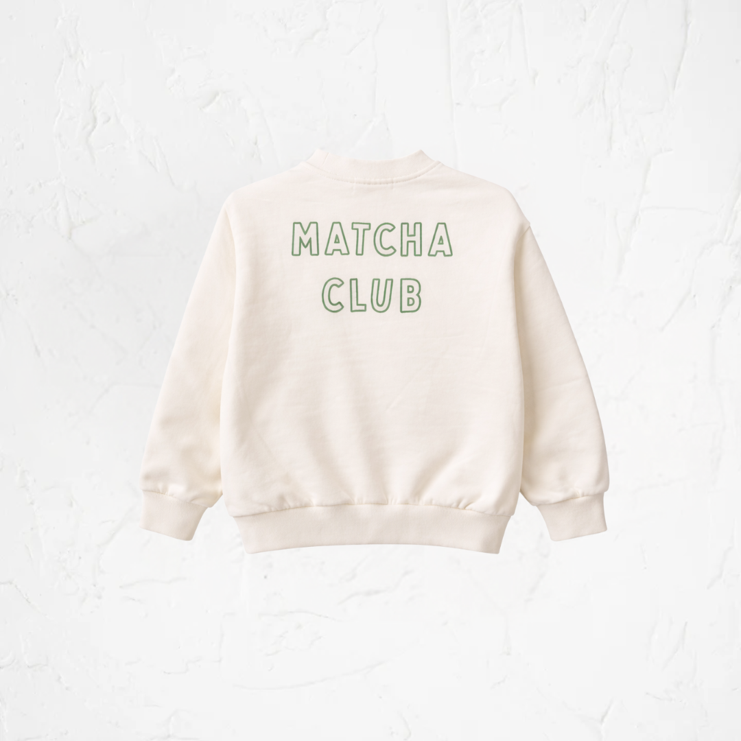 Graphic Crew Neck - Love you very Matcha