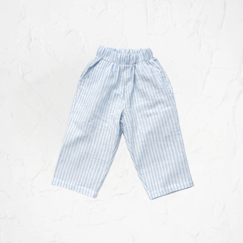 Linen Pant – Striped Sky Blue (Pre Order)